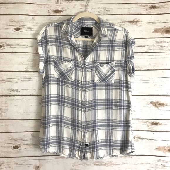 Rails Rolled Sleeve Plaid Shirt - Super Soft! - Picture 1 of 5